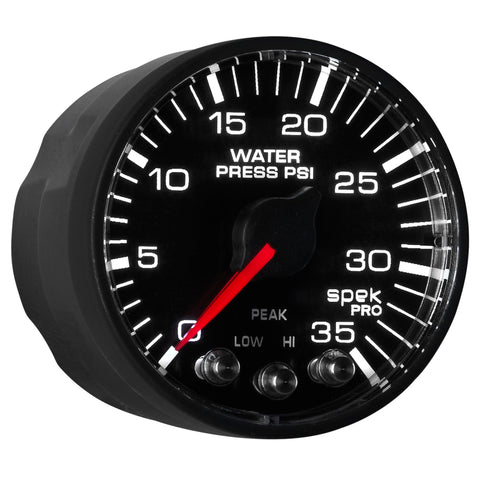 Autometer Spek-Pro 52.4mm 0-35 PSI Digital Stepper Motor Water Pressue Gauge - P343328
