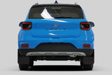 Rally Armor 20-22 Hyundai Venue Black Mud Flap Blue Logo - MF65-UR-BLK/BL