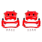 Power Stop 05-14 Ford Mustang Front Red Calipers w/Brackets - Pair - S4928A