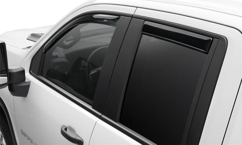 AVS 2019 Chevrolet Silverado 1500 Crew Cab Pickup Ventvisor In-Channel 4pc - Smoke - 194805
