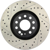 StopTech 05-06 Audi A4 Quattro/ 02-04 A6 Quattro / 99-02 S4 Front Right Slotted & Drilled Rotor - 127.33096R