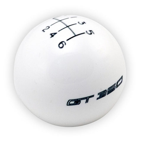 Ford Racing 15-19 Mustang GT350 White 6-Speed Shift Knob - M-7213-M8SW