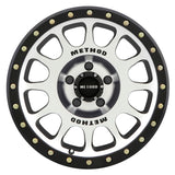 Method MR305 NV 17x8.5 0mm Offset 5x150 116.5mm CB Machined/Black Street Loc Wheel - MR30578558300
