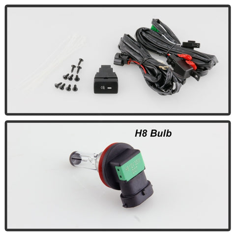 Spyder Honda Odyssey 2018-2020 OEM Fog Light W/OEM Style Switch - H8 (Included) - Clear - 5086303