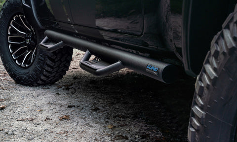 Lund 99-16 Ford F-250 Super Duty SuperCab Terrain HX Step Nerf Bars - Black - 34641461