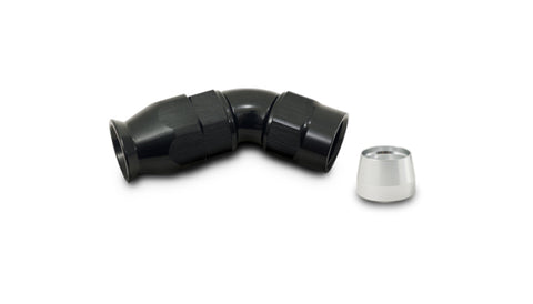 Vibrant -6AN 45 Degree Elbow Hose End Fitting for PTFE Lined Hose - 28406