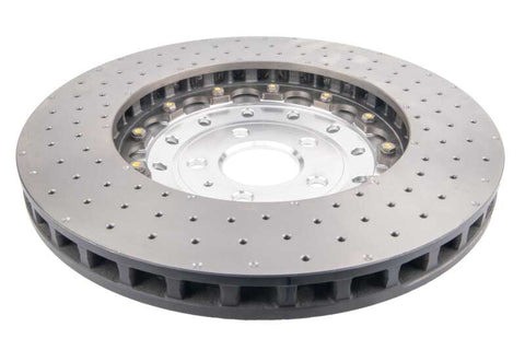 DBA 14-18 Audi RS7 Iron Rotors Front 5000 Series Drilled & Slotted Rotor w/Silver Hat - DBA53002SLVXD