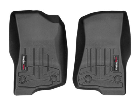 WeatherTech 2018+ Jeep Wrangler Unlimited Front FloorLiner - Black - 4413131