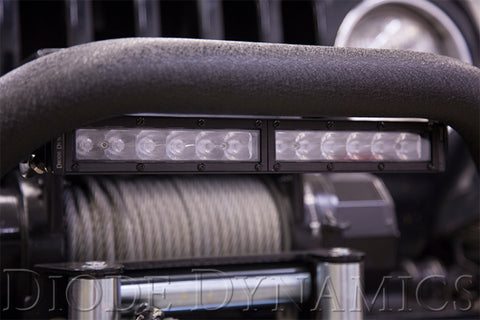Diode Dynamics 12 In LED Light Bar Single Row Straight Clear Flood Each Stage Series - DD6033S
