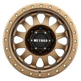 Method MR304 Double Standard 17x8.5 0mm Offset 8x6.5 130.81mm CB Method Bronze Wheel - MR30478580900