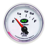 AutoMeter Gauge Fuel Level 2-1/16in. 73 Ohm(e) to 10 Ohm(f) Elec NV - 7315