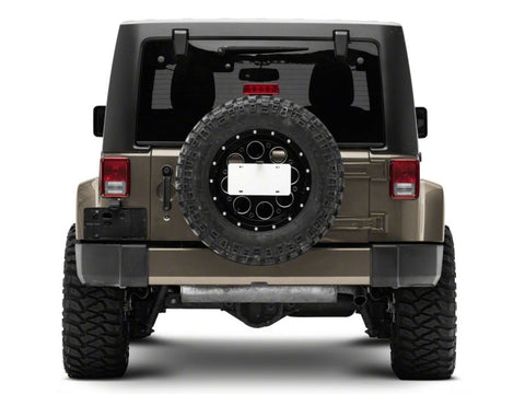 Raxiom 07-18 Jeep Wrangler JK Axial Series License Plate Bracket w/ LED Brake Light - J132759