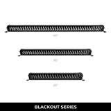 Go Rhino Xplor Blackout Series Dbl Row LED Light Bar (Side/Track Mount) 32in. - Blk - 753003011CDS