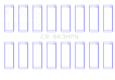 King Chrysler 361/383 (Size STD) Performance Rod Bearing Set - CR863HPN