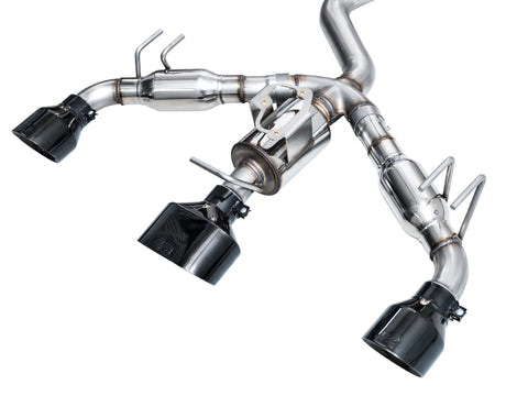 AWE Tuning 2023+ Toyota GR Corolla Track Edition Exhaust - Diamond Black Tips - 3020-53472