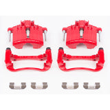 Power Stop 04-05 Chevrolet Classic Front Red Calipers w/Brackets - Pair - S4646