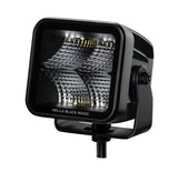 Hella Universal Black Magic 3.2in L.E.D. Cube Kit - Flood Beam (Short Range) - 358176811