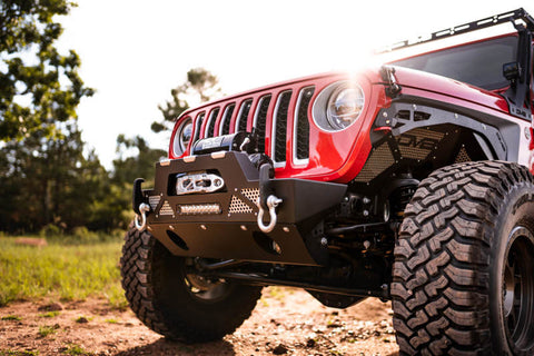 DV8 Offroad 18-22 Jeep JL & 2020-22 JT Front Modular Bumper - FBJL-02