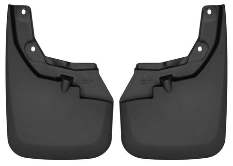 Husky Liners 16-22 Toyota Tacoma w/ OE Fender Flares Custom Molded Front Mud Guards - Black - 56941