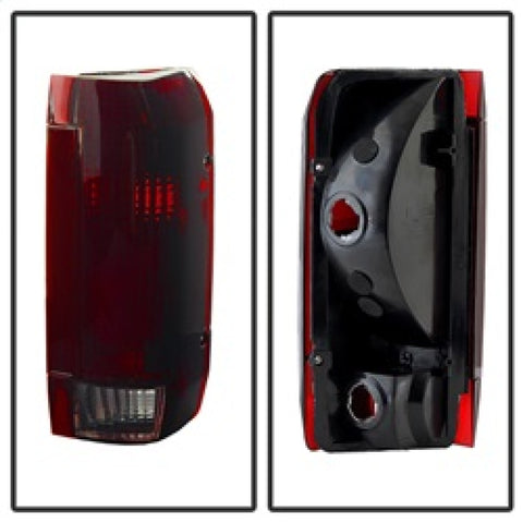xTune Ford Bronco F150 F250 F350 F450 92-96 OE Style Tail Lights Red Smoked ALT-JH-FB92-OE-RSM - 9030567