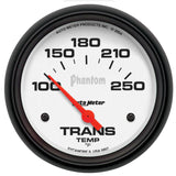 Autometer Phantom 2-5/8in 100-250 Degree F Electric Transmission Temp Gauge - 5857
