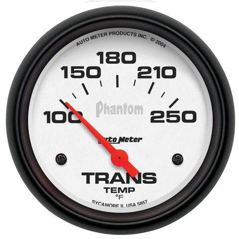 Autometer Phantom 2-5/8in 100-250 Degree F Electric Transmission Temp Gauge - 5857