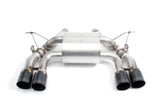Dinan 15-20 BMW M3/M4 (F80/F82/F83) Free Flow Axleback Exhaust System - Black Tips - D660-0050-BLK