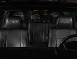 PRP 12-14 Ford Raptor Front Seat Covers (Pair) - Black w Silver Stitch - B068-06