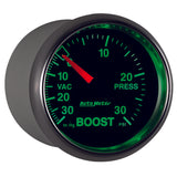 Autometer GS 52mm 30 In Hg.-Vac/30 PSI Mechanical Vacuum/Boost Gauge - 3803