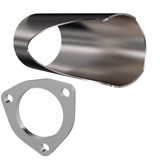 QTP 2.25in Weld-On QTEC DIY Cutout Pipe - 10226