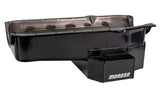 Moroso 86-Up Chevrolet Small Block (w/1 Pc Seal) Road Race Wet Sump 7qt 7.5in Steel Oil Pan - Black - 21815