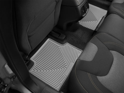 WeatherTech 14+ Jeep Cherokee Rear Rubber Mats - Grey - W317GR