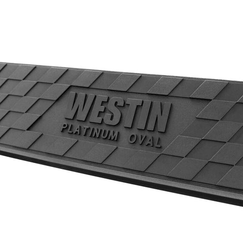Westin 2019 Chevrolet Silverado/Sierra 1500 Crew Cab Platinum 4 Oval Nerf Step Bars - Black - 21-4135