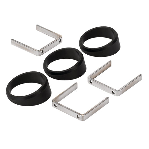 Autometer or Autogage 2-1/16in Black Angle Rings -- 3 Pack - 2234