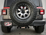 aFe Rebel Series 2.5in 304 SS Cat-Back Exhaust w/ Polished Tip 18-20 Jeep Wrangler (JL) - 49-38073-P