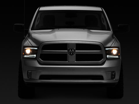Raxiom 09-18 RAM 1500 LED Projector Headlights w/ Switchback Turn Signals- Blk Housing (Clear Lens) - R111520