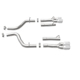 MagnaFlow Axle-Back, SS, 2.5in, Quad Split Rear 3.5in Tip 2015 Dodge Challenger 3.6L V6 - 19218
