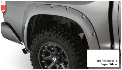 Bushwacker 16-18 Toyota Tundra Fleetside Pocket Style Flares 4pc 66.7/78.7/97.6in Bed - Super White - 30918-13