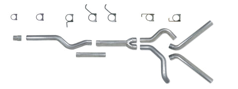 Diamond Eye KIT 4in CB MFLR REPLACMENT PIPE DUAL AL: 2006-2007.5 CHEVY/GMC 6.6L 2500/3500 - K4124A-RP