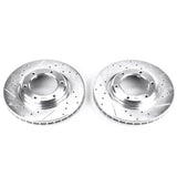 Power Stop 96-97 Lexus LX450 Front Evolution Drilled & Slotted Rotors - Pair - JBR742XPR