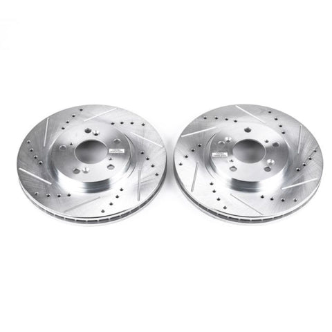 Power Stop 01-03 Acura CL Front Evolution Drilled & Slotted Rotors - Pair - JBR923XPR