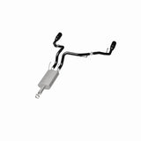 Magnaflow 09-15 Dodge Ram 1500 V8 Dual Spilt Rear Exit Black Stainless C/B Perf Exhaust - 15363