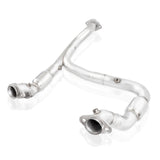 Stainless Works 15-18 F-150 3.5L Downpipe 3in High-Flow Cats Y-Pipe Factory Connection - FT16ECODPCAT