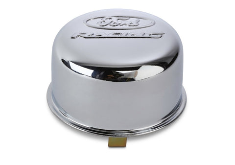 Ford Racing Chrome Breather Cap w/ Ford Racing Logo - Twist Type - 302-200