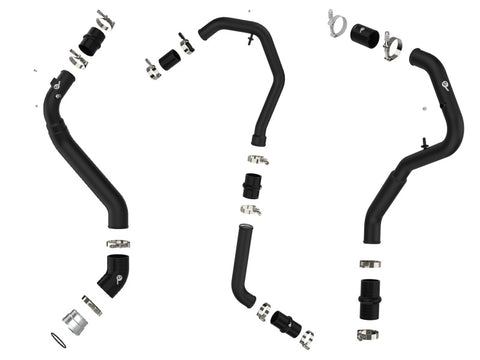 aFe Bladerunner Intercoolers I/C Tubes Hot/Cold 2021+ Ford F-150 V6-2.7L (tt) - Black - 46-20474-B