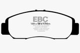 EBC 06-11 Acura CSX (Canada) 2.0 Redstuff Front Brake Pads - DP31669C