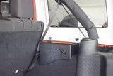 Fishbone Offroad 07-18 Jeep Wrangler JK 4 DR Wheel Well Storage Bin - Blk Textured Powdercoat Steel - FB25081