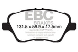 EBC Racing 12-17 Ford Fiesta ST (Mk7) RP-X Front Brake Pads - DP82149RPX