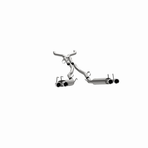 MagnaFlow 13 Chevy Camaro V8 6.2L S/C Quad Split Rear Exit Cat Back Perf Exhaust - 15053