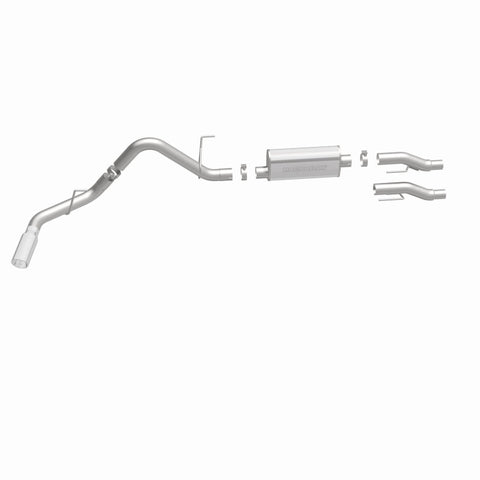 MagnaFlow 11 Ford F-150 3.7L/5.0L/6.2L SS Catback Exhaust Single Rear Side Exit w/ 4in SS Tips - 15000